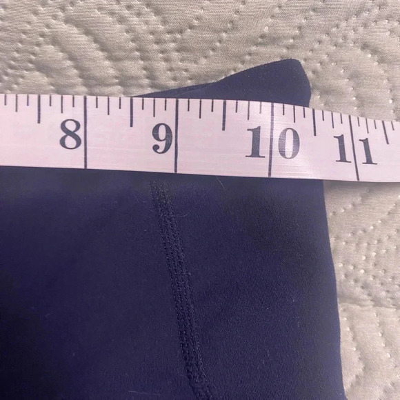 Athleta Salutation 7/8 Tight Leggings Womens Size XXS Multi Print Navy Blue - Picture 4 of 6